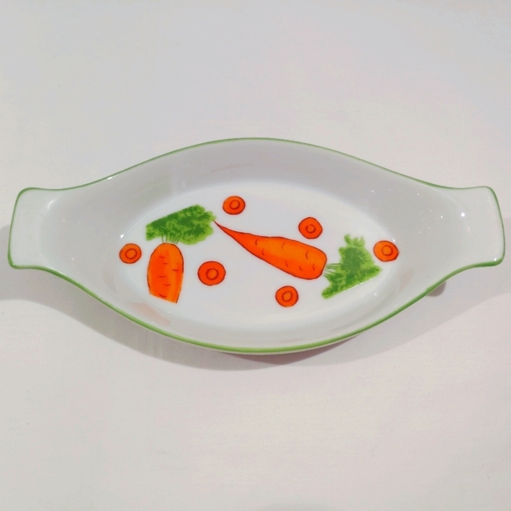Vintage Franci Vegetable Polkadot Side Dishes Villa Vanilla Taste Setter - Picture 8 of 16